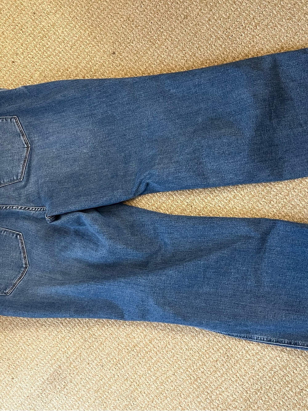 Judy Blue Medium Blue Straight-Leg Distressed Jeans - Picture 6 of 7